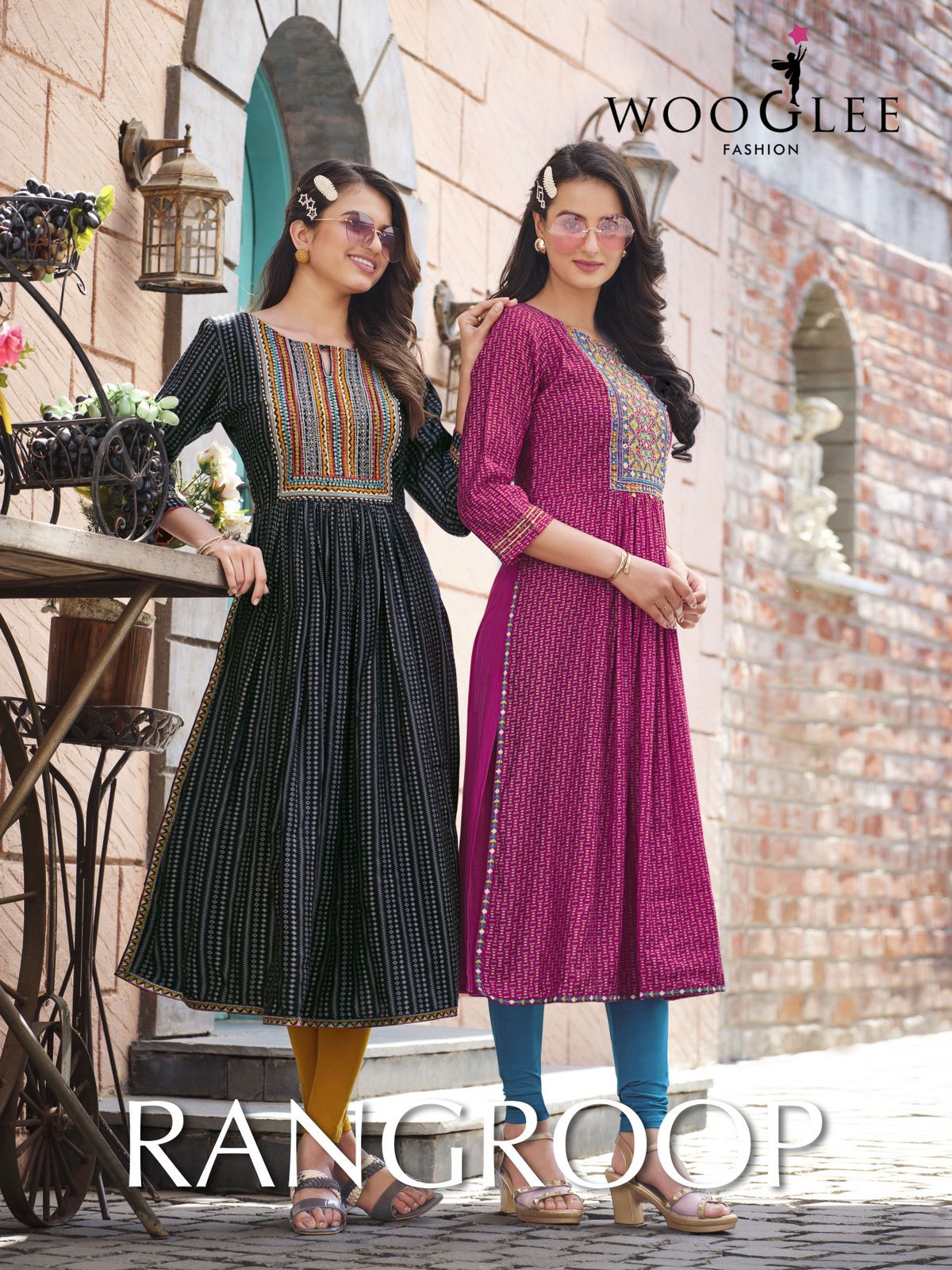 RangRoop By Wooglee Nyra Cut Designer Kurtis Catalog